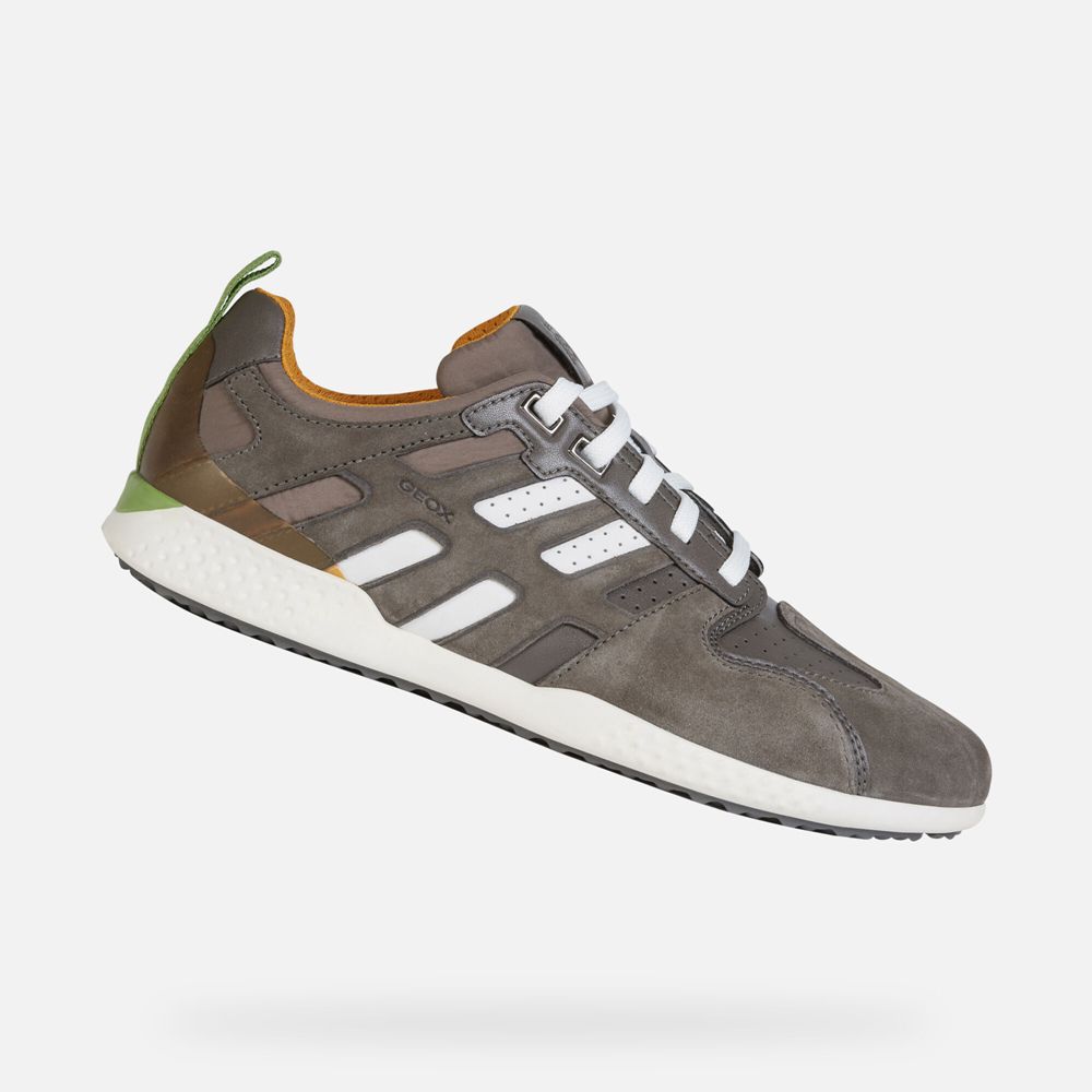 Tenis Geox Homem Cinzentas Escuro - Snake.2 - DVRFG1948
